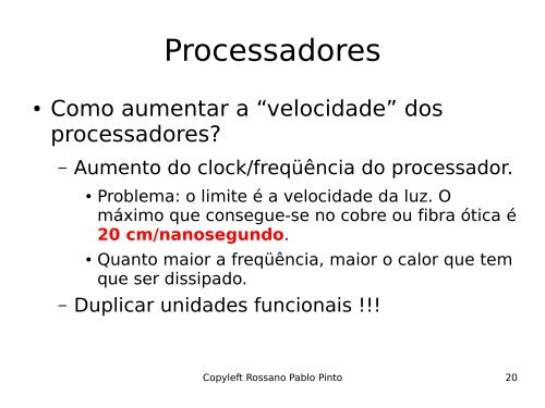 Introdução à Organização de Computadores - Rossano.pro.br