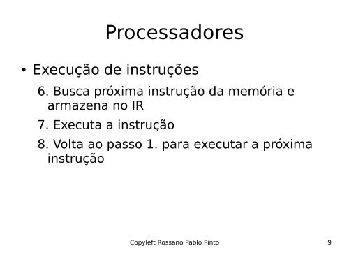 Introdução à Organização de Computadores - Rossano.pro.br