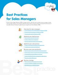 Best Practices for Sales Managers - Salesforce.com