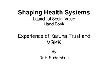 PowerPoint â Karuna Trust - Centre for Innovation in Health ...