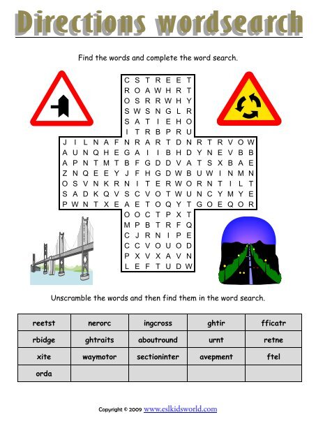 Directions Game - ESL Kids Games