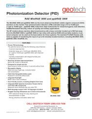 RAE MiniRAE 3000 and ppbRAE 3000 - Geotech Environmental ...