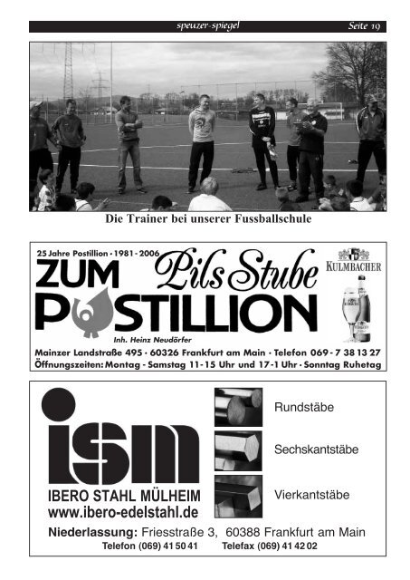 homepage: www.sportfreunde04.de - Speuzer in Bildern