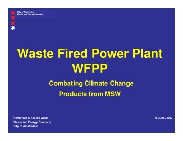 Waste Fired Power Plant WFPP