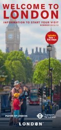 Welcome to London - Visitor guide - Transport for London