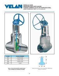 PARALLEL SLIDE PRESSURE SEAL GATE VALVES FORGED ...