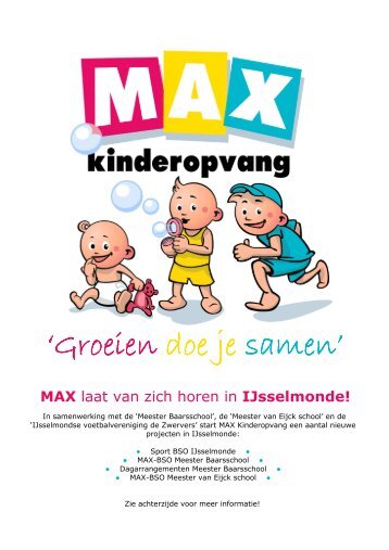 flyer Ijsselmonde voor website - Max Kinderopvang