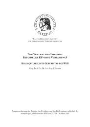 DER VERTRAG VON LISSABON: REFORM DER EU ... - WHI-Berlin