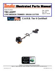 Parts List (PDF) - Tanaka