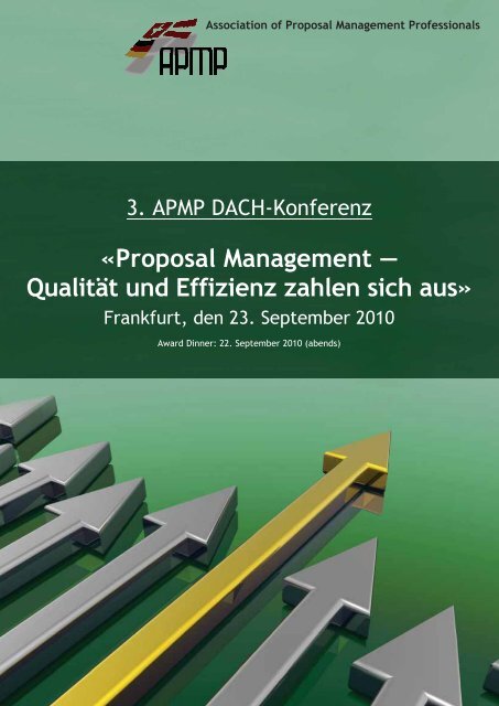 Proposal Management - Qualität und Effizienz zahlen ... - APMP DACH