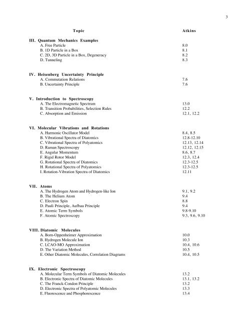 Chemistry 362 - Physical Chemistry II Spring 2013 COURSE ...