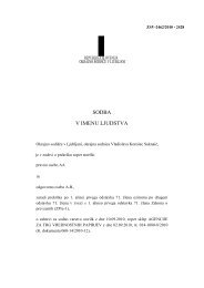 SODBA V IMENU LJUDSTVA - Agencija za trg vrednostnih papirjev