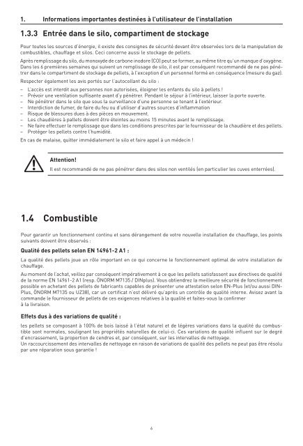 Notice d'utilisation - Saint-Roch