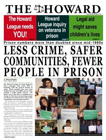 The Howard League needs - The Howard League for Penal Reform