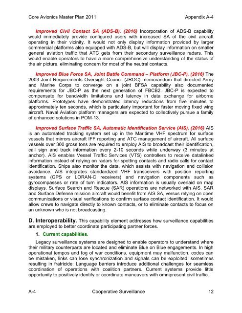 Core Avionics Master Plan - NAVAIR - U.S. Navy