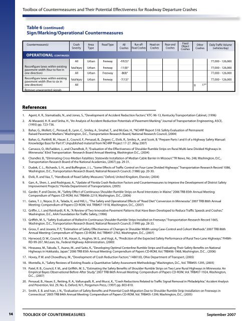 Toolbox of Countermeasures and Their Potential Effectiveness for ...