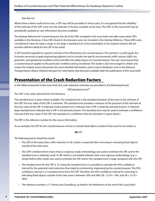 Toolbox of Countermeasures and Their Potential Effectiveness for ...