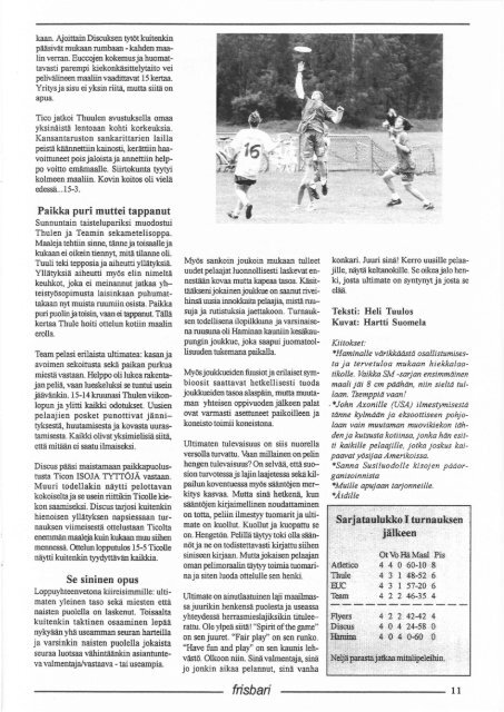 Frisbari 2/1995 - Ultimate.fi