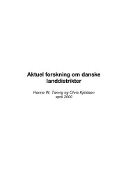 Aktuel forskning om danske landdistrikter - Syddansk Universitet