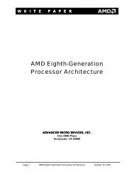 AMD Eighth-Generation Processor Architecture