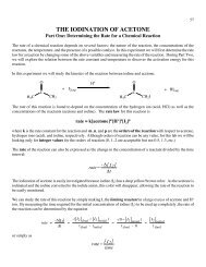 Iodination of Acetone (Part I)