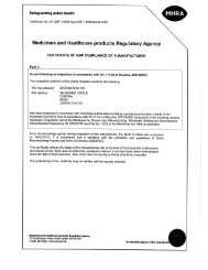 USA - MHRA-GMP Certificate from U.K. - Corona - Sterigenics