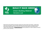 Green Building Material Vendors List - Global Green USA
