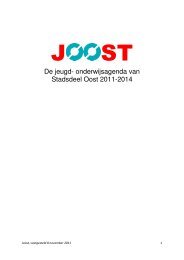 De jeugd - Stadsdeel Oost - Gemeente Amsterdam