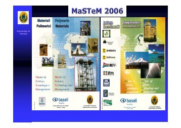 MaSTeM 2005: AMBIENTE e Risorse Rinnovabili - Comune di Ferrara