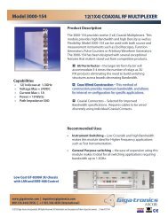 ASCOR Datasheet - 3000-154, 12(1x4), Coax, 1.3GHz - Giga-tronics