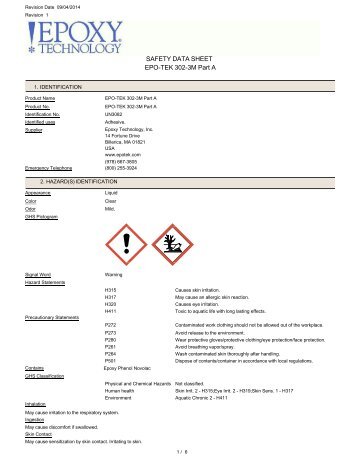 302-3M-MSDS - Epoxy Technology