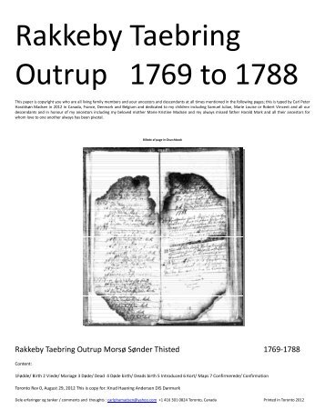 Rakkeby Taebring Outrup 1769 to 1788 - DIS-Danmark
