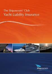 The Shipowners' Club Yacht Liability Insurance