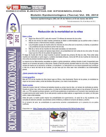 9 - Direccion Regional de Salud Tacna - Ministerio de Salud