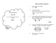 Level 7 Answers - Emaths