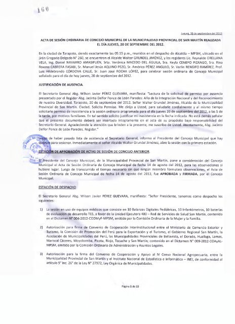 ACTA DE SESIÓN ORDINARIA DE CONCEJO ... - Mpsm.gob.pe