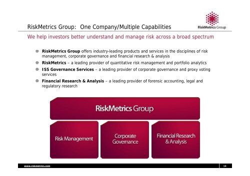 Subprime risk management lessons