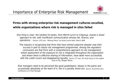 Subprime risk management lessons