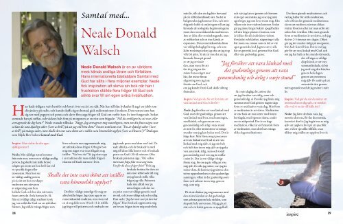 Samtal med Neale Donald Walsch - Inspire