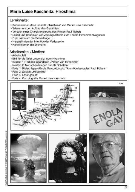 Marie Luise Kaschnitz: Hiroshima
