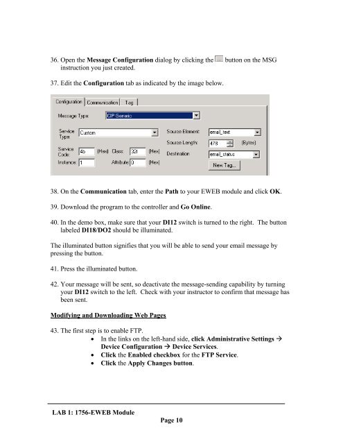 1756-EWEB Module: Web Server and More - Rockwell Automation