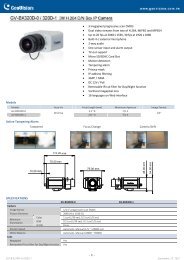 3 megapixel progressive scan CMOS Ã¢Â€Â¢ Dual video streams from two ...