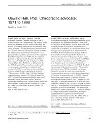 download PDF - Journal of the Canadian Chiropractic Association