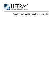 Portal Administrator's Guide - Parent Directory - Liferay
