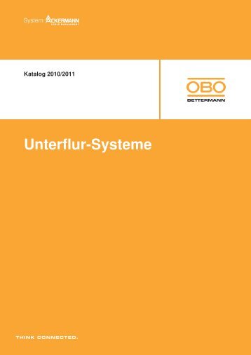UFS | OKA Offenes Kanal-System, estrichbÃ¼ndig - OBO Bettermann