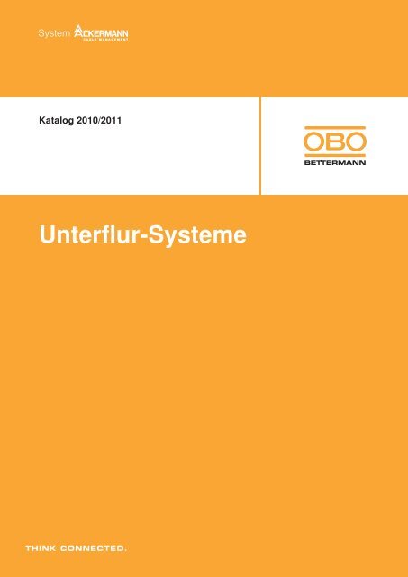 UFS | OKA Offenes Kanal-System, estrichbÃ¼ndig - OBO Bettermann