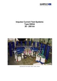 Impulse Current Test Systems Type SSGA 30 M ... - Haefely Test AG