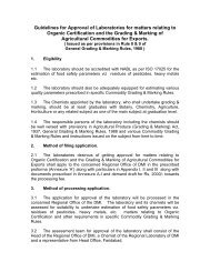 Guidelines for Approval of Laboratories for matters ... - Agmarknet