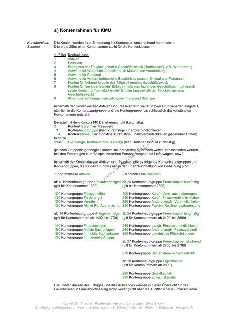 Kontenrahmen und Kontenplan - stuber.info