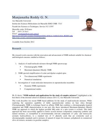 Manjunatha Reddy G. N. - iSm2